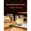 High-Temperature Resistant Glassware Set: Water, Drinking, Tea Cups with Handles and Beer Glasses for Home and Entertaining