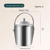 Double-Layer Plastic Ice Bucket