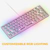 Glorious GMMK2 PC-Tastatur, Gaming, kompakt, Barebones, Hot-Swap-kompatibel, RGB, kabelgebunden, Typ C, USB, benutzerdefinierte DYI-Hot-Swap-Tastatur, Tenkeyless, mechanisch