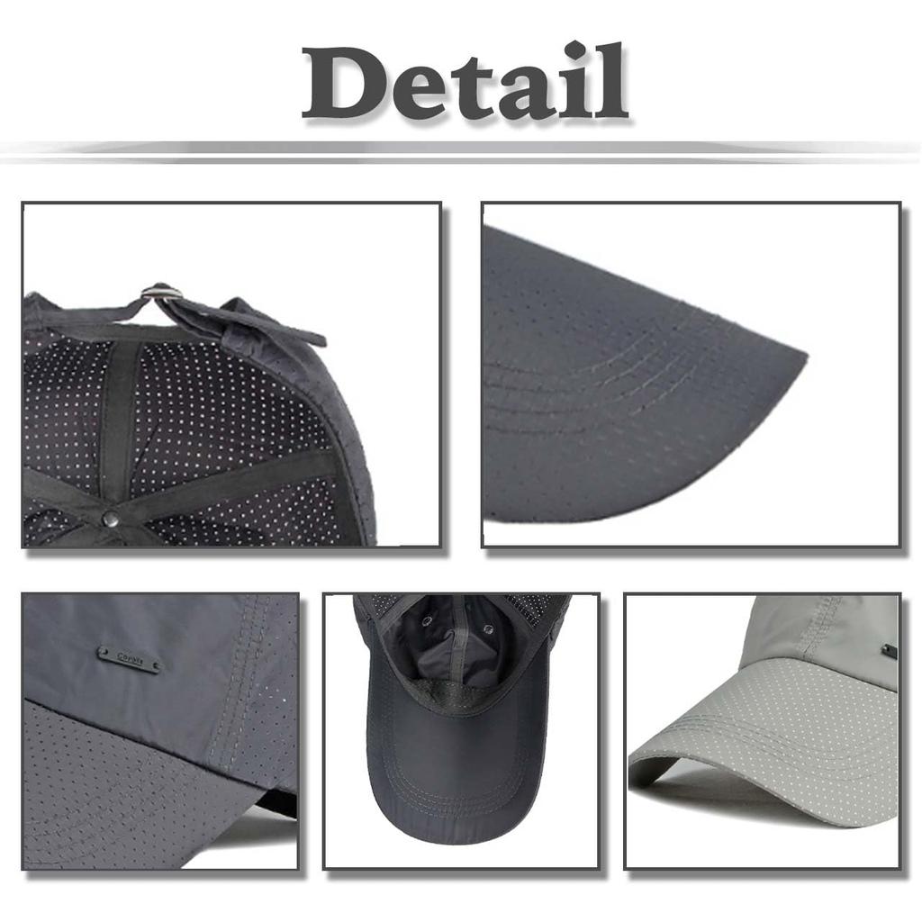 Baseball CA852 [White Fang] Hat, Cap, Mesh, Logo, Brim, Cap, Stylish, Unisex, Cool, Men's (Black)