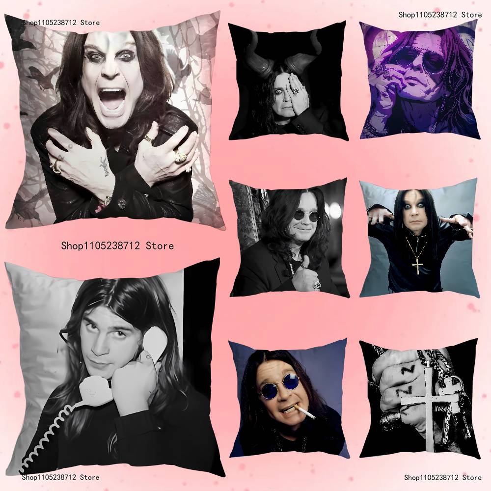 O-Ozzy Osbourne Pillow Case Plush Fabric Soft Pillowcase Double Sided Print Sofa Cushion Cover Throw