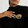 1Pcs Gold Color Retro Metal Embossed Butterfly Women'S Brooch Ocean Style Lobster Decoration Pins Party Wedding Jewelry