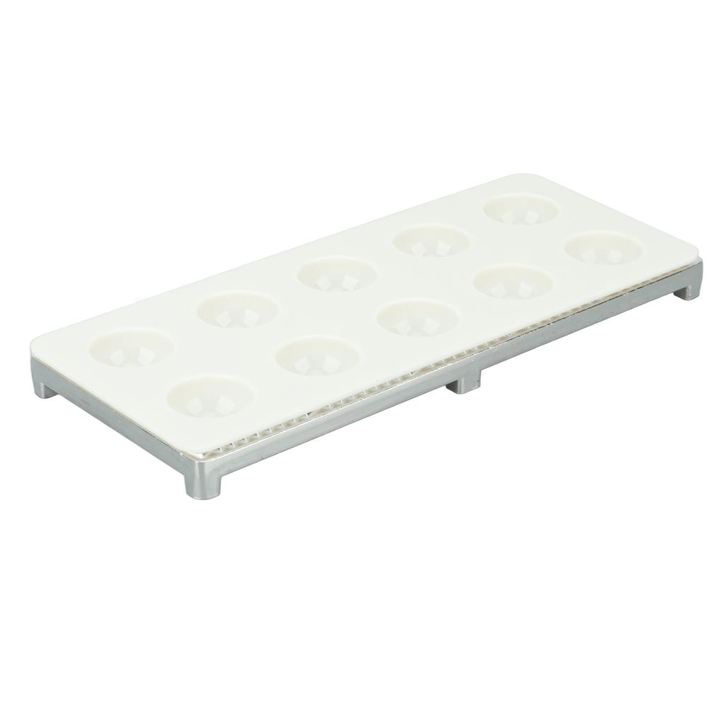 Ravioli Maker Press 10 Holes Iron ABS Durable Square Ravioli Maker for Home Dumpling Making Silver
