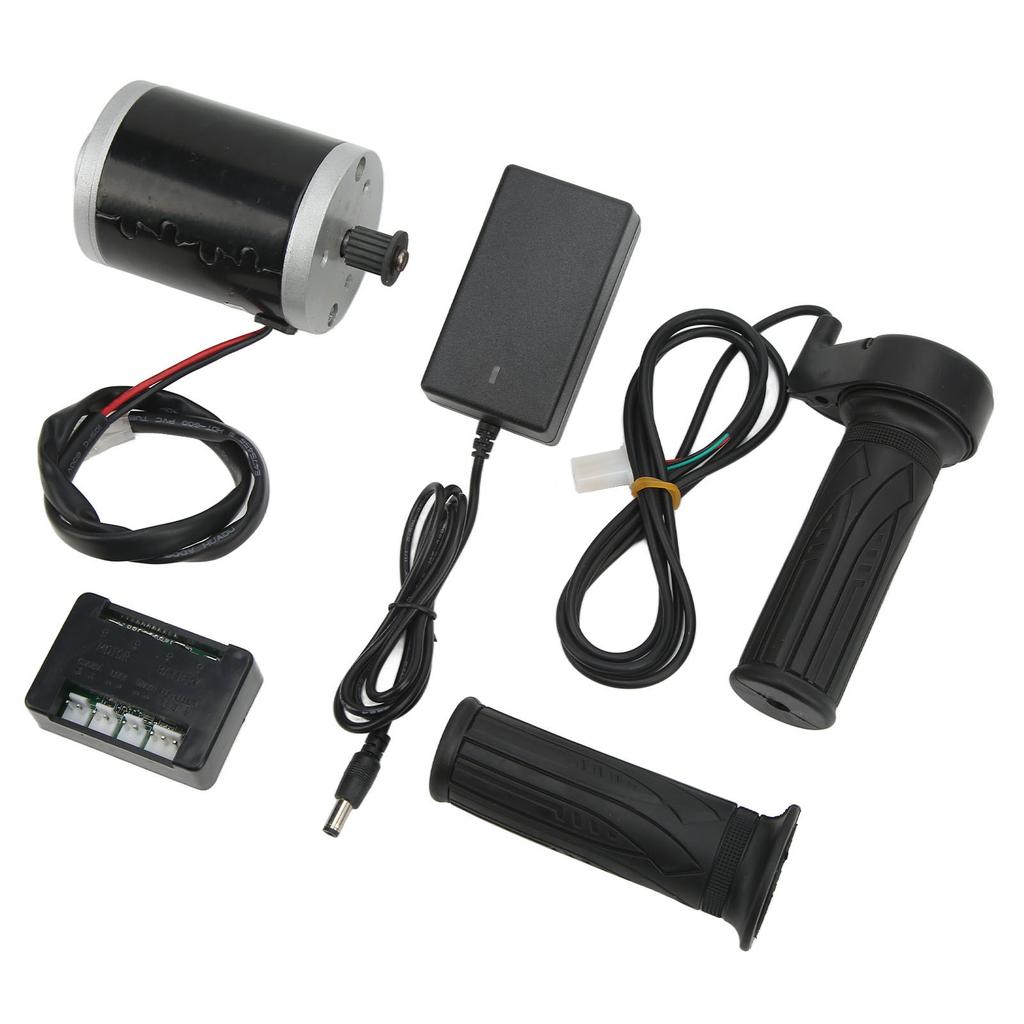 24V 100W Electric Motor Kit Brush DC Motor with Controller Charger for Electric Scooters Bikes Tricycles