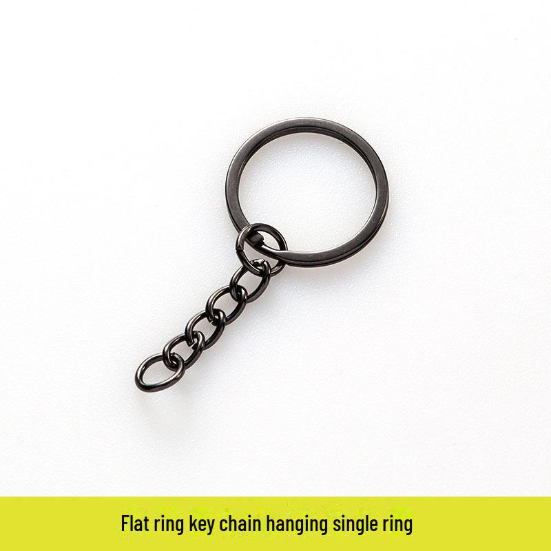 Gun Black Metal Key Chain Doll DIY Jewelry Handmade Accessory