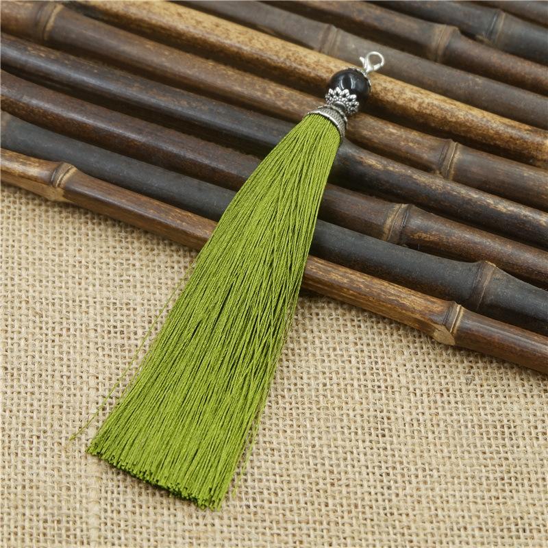 Tassel Ear With Hat Diy Handmade Ear Pendant High-End Lobster Buckle Tassel Ear Pendant