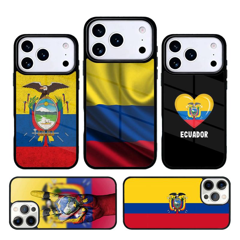 Ecuador Flag phone case cover Compatible with for IPhone 17air 16e 15 14 13 12 11Pro Max 17 Air