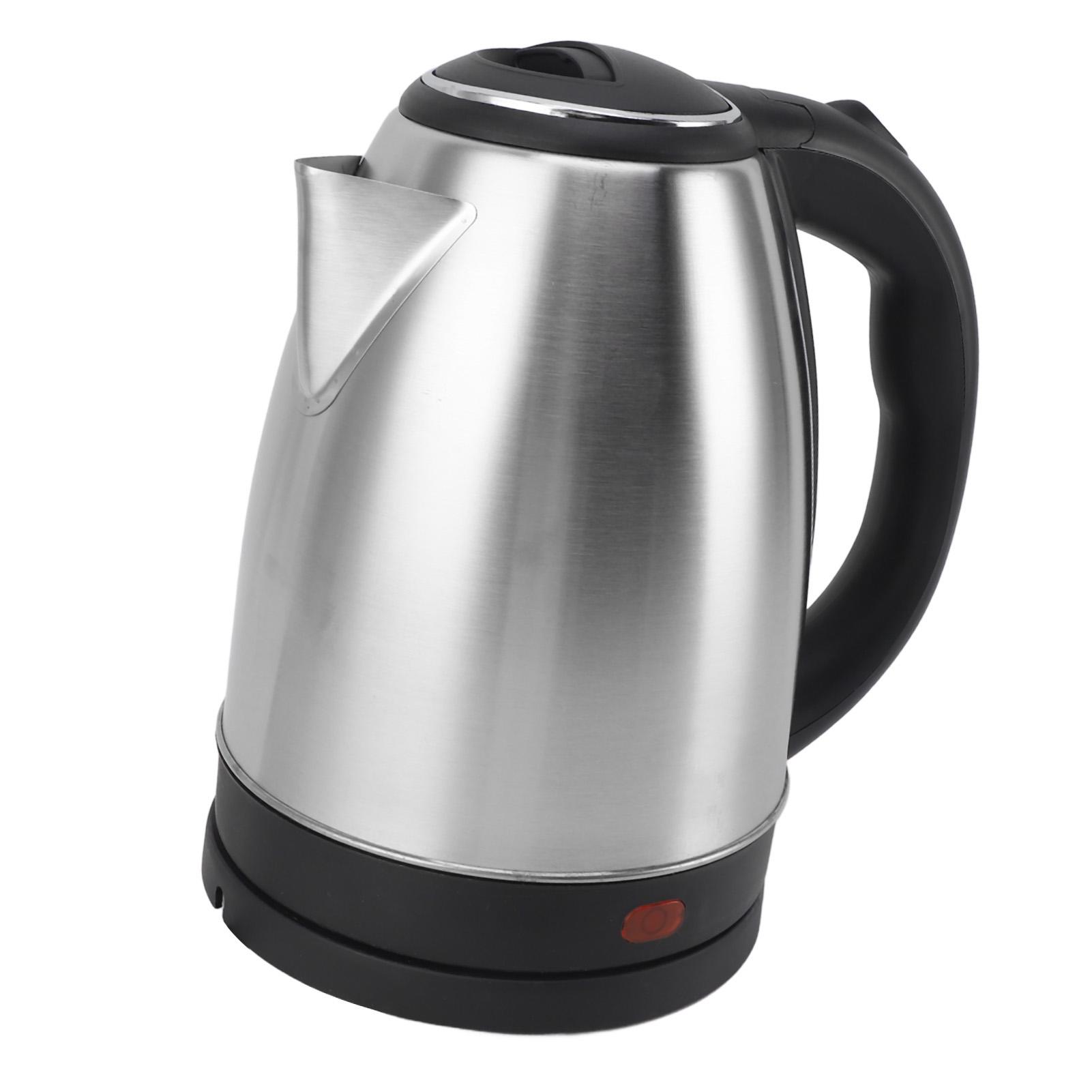 Elektrische Waterkoker 2L 1500W Automatische Uitschakeling Roestvrijstalen Binnenkant Snelle Waterkoker voor Thee Koffie