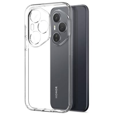 NORTHJO For Honor 400 Pro 5G (Global) Case Soft TPU Clear Phone Cover with Tempered Glass Screen Protector