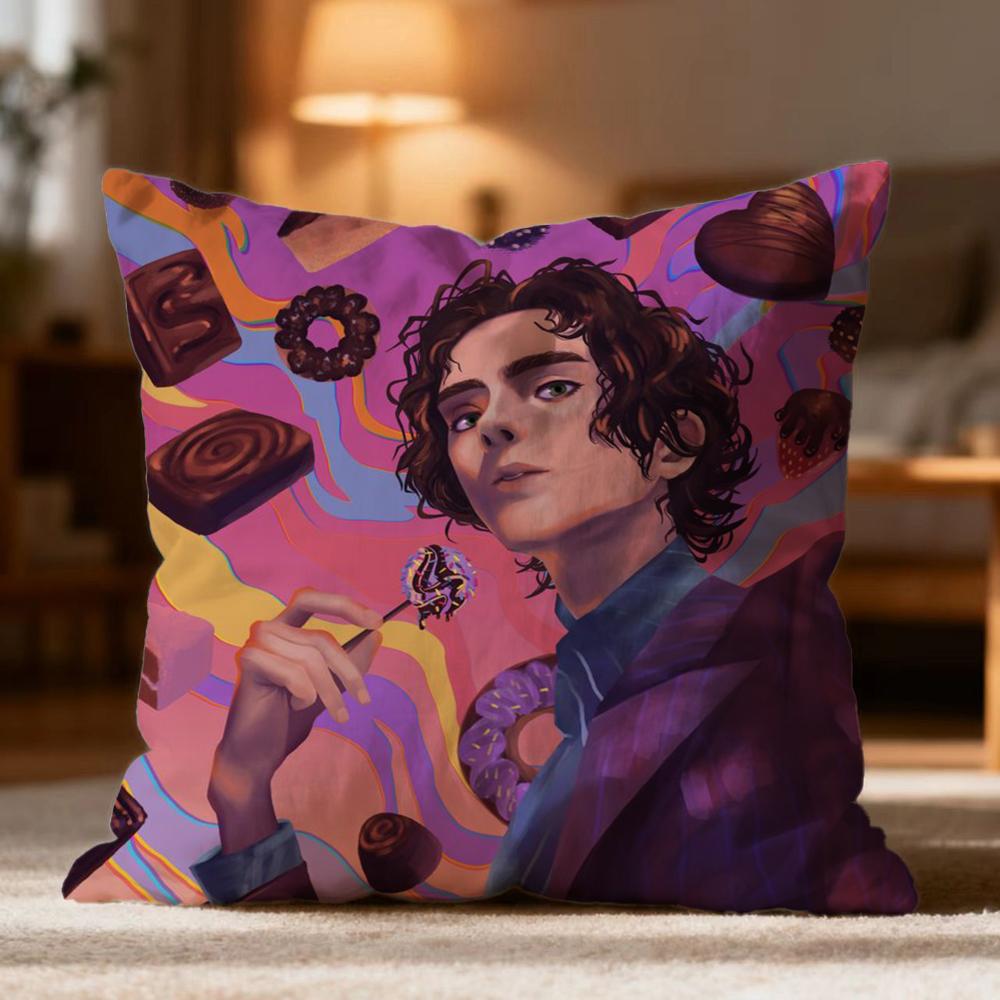 Hot WWonkaed Cushion Cover Soft Washable Pillow Case Multi-Scene for Couch Bed Travel Office Use