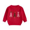 Toddler Newborn Baby Girl Christmas Sweater Long Sleeve Crew Neck Tree Winter Warm Knit Pullover Sweater Infant Clothes
