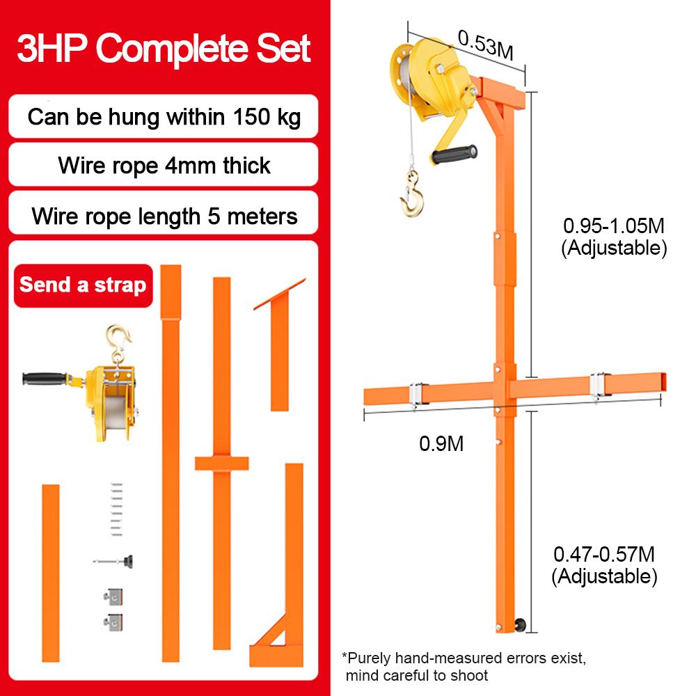 

Инструмент для подъема кондиционера Ручной кран Подъемный кронштейн Ручная лебедка в сборе Машина для подъема кондиционера