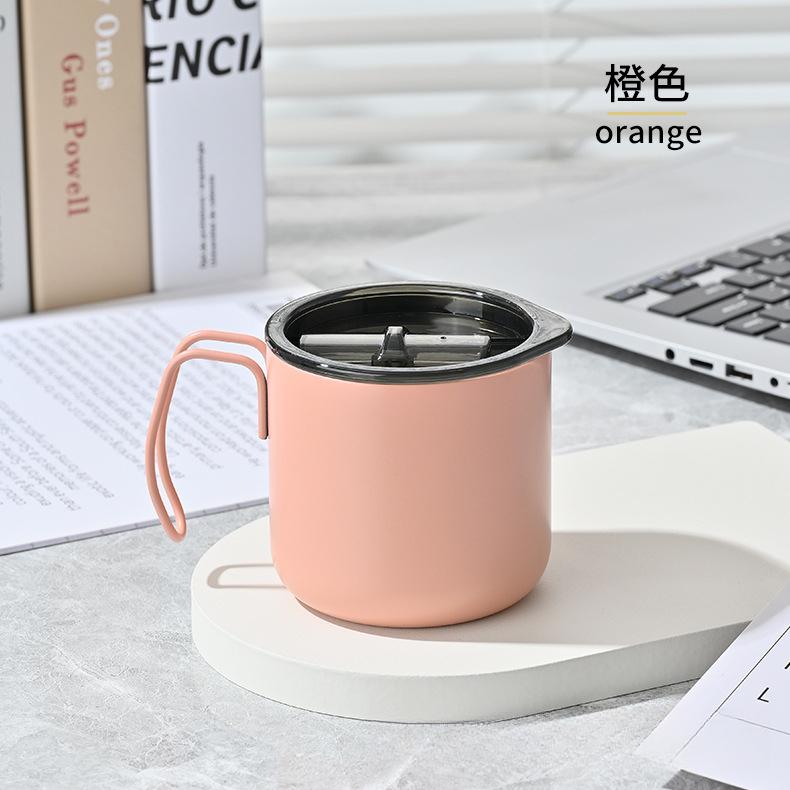 12oz 304 Stainless Steel Insulated Coffee Mug with Handle, Double Wall Vacuum Office Cup for Hot Cold Drinks
