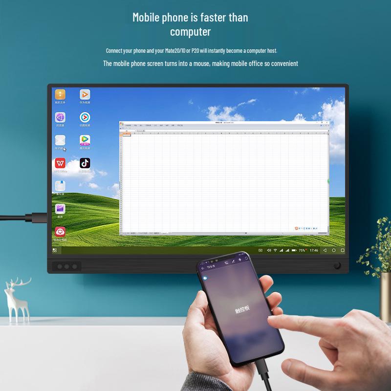 13.3" Ultra-thin 3K Touchscreen Portable Monitor, 1080P HDMI with HDR Support
