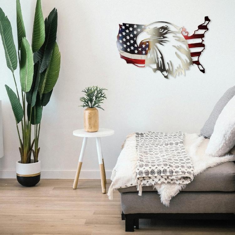 USA American Flags Metal Sign Wall Decorations Man US
