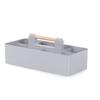 Plastic Stationery Finishing Box Multi-compartment Divided Baskets Desktop Storage Case  Makeup