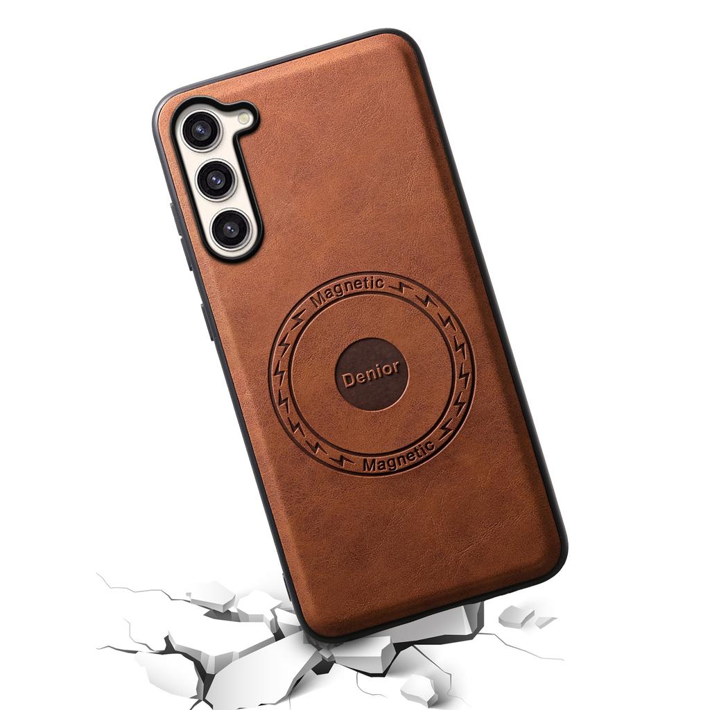 DENIOR D14 For Samsung Galaxy S23+ Kickstand Case Card Holder Phone Cover Magnetic Case