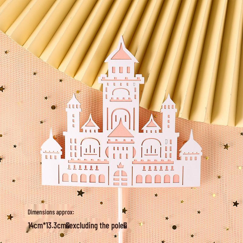 Pink & Gold Royal Birthday Cake Topper Set