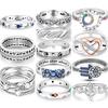 Sales 925 Silver Rings Infinite Love Star Moon For Women Original Silver 925 Wedding Ring Jewelry Gift
