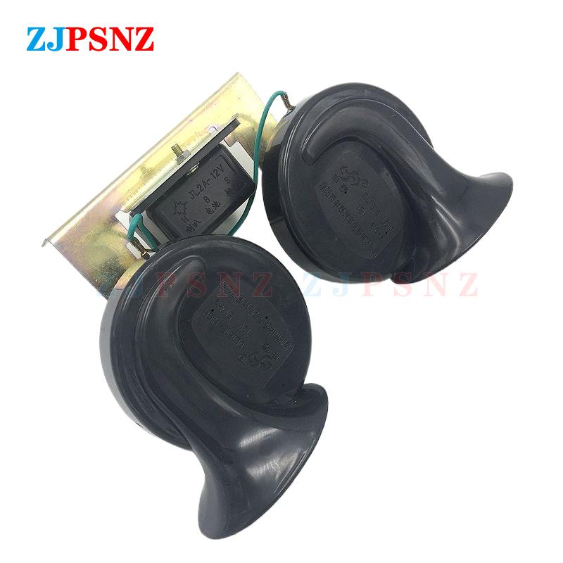 12V 24V Car Snail Horn With Relay Metal Bracket High/Low Dual-Tone Sound Electric Horn Kits Waterproof For Truck Auto Motorcycle