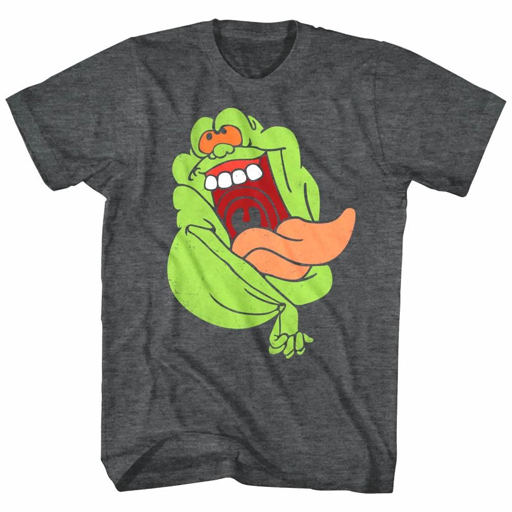 Ghostbusters Happy Slimer Ghost Men s T Shirt Cartoon TV Show Ectoplasm Vintage S