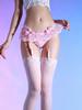 Low Waist Sexy Lace Women'S Panties With Garters Sheer Exotic Lingerie And Allure Oil Shiny Glossy Stocking One-Peices Pantyhose