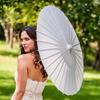 8-30PCS White Parasol Paper Bamboo Umbrellas Paper Umbrella Wedding Party Favor for Bridal Shower Decor Photo Props 60/84cm