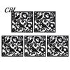 Living Room Decor Panel 5Pcs Hanging Divider Panel, Hollow Flower Butterfly Bird Wall Screen, Hummingbird Square Decorative Partition for Home Office