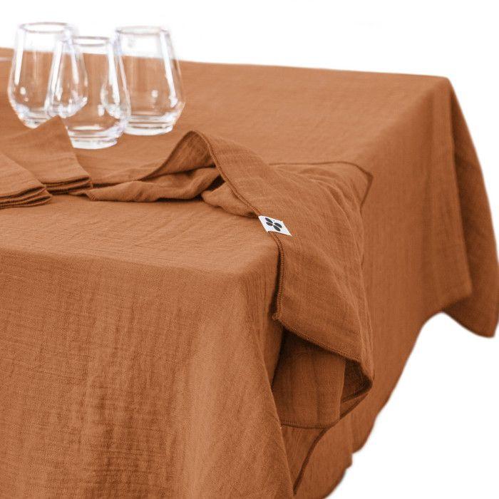 Nappe de table "Gaïa" 150 x 350 cm "Gaze de Coton" l'Effet Papillon