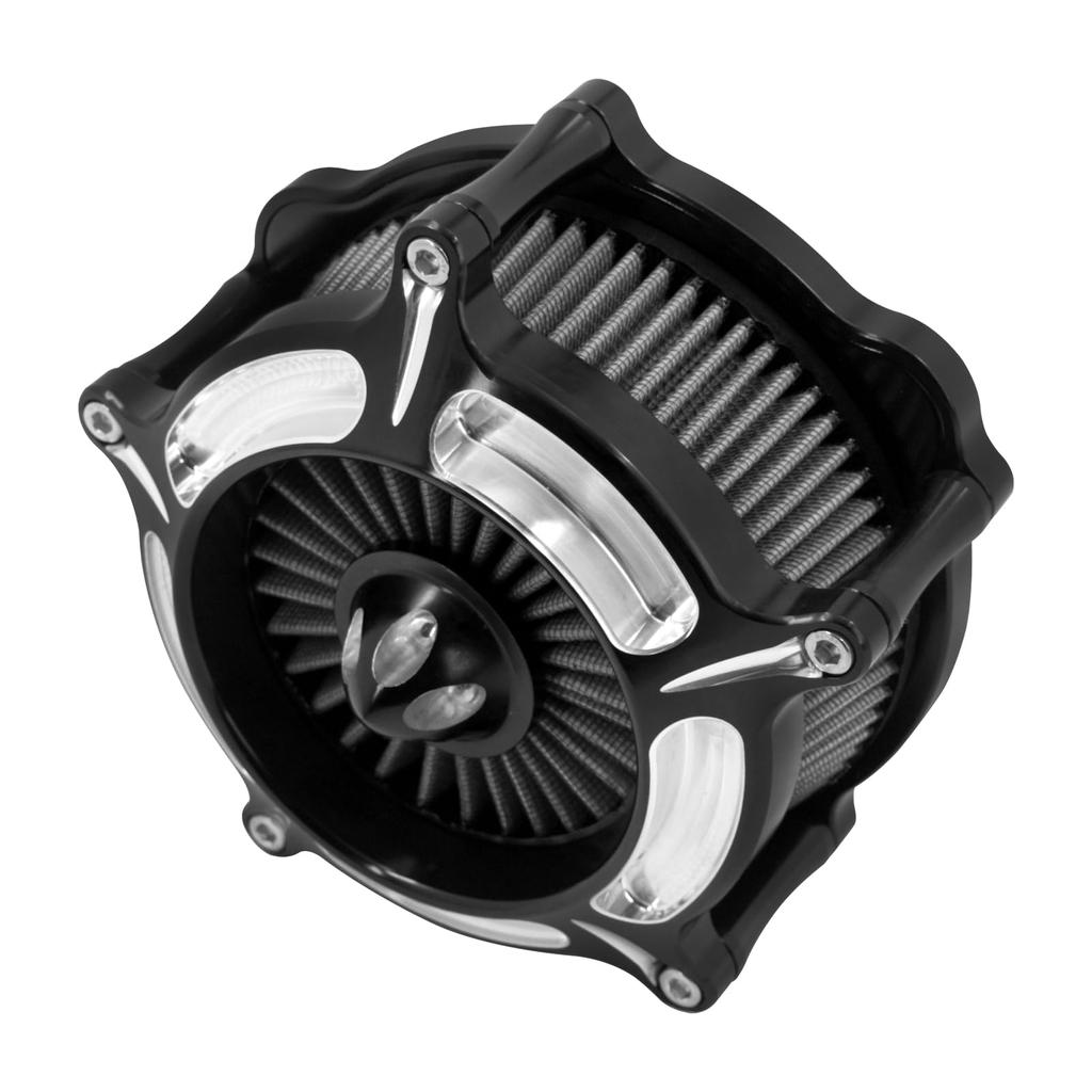 HDBUBALUS Motorcycle Air Intake Air Filter for Harley Sportster Air 883XL 1200 Xl883n Xl1200x 2004-2022 Black and Grey