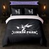 Linkin Park Print 3Pcs Bedding Set Duvet Cover With Two Pillowcases Soft Bed Linen For Household Bedroom