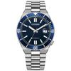 TSUYOSA NJ0230-59L Automatic Watch, Silver/Blue