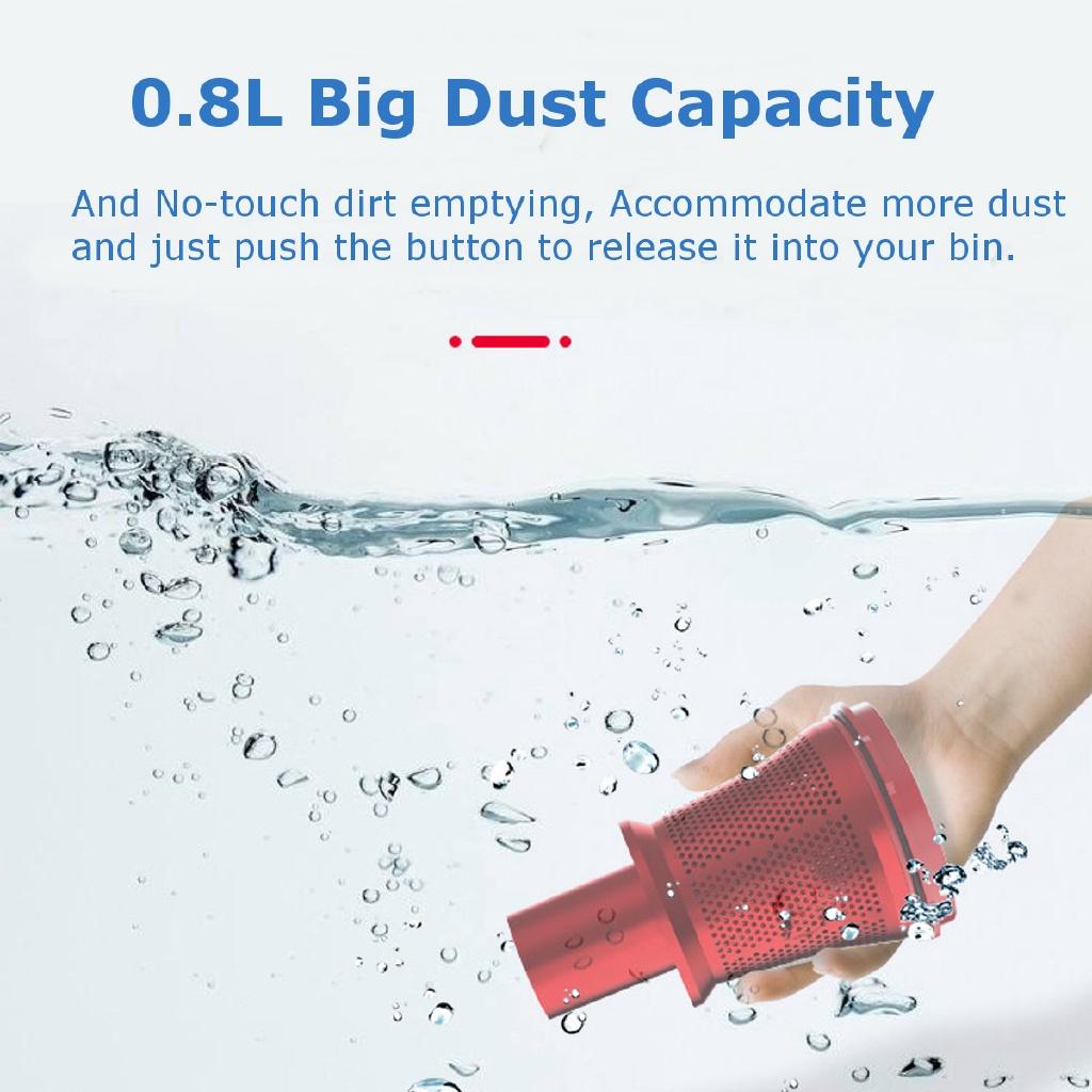 600W 0.8L Multifunctional Ultra-quiet Vacuum Cleaner Handheld Dust Collector Powerful Dust Catcher Mite Remover Home Cleaner
