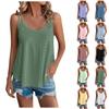 Women's Color Top Mesh Hollowed Out Sleeveless Vest T-shirt