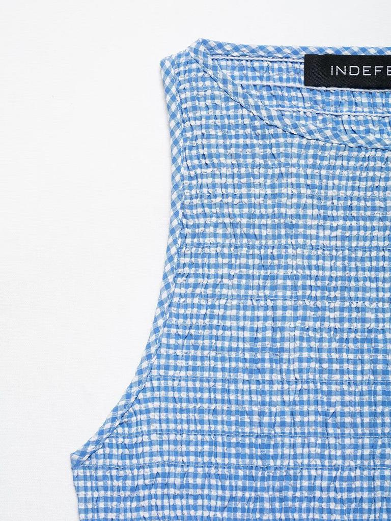 2025 Spring Women's European & American Style Plaid Midi Dress