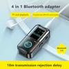 5.4 Bluetooth Adapter Bluetooth Audio Receiver/Transmitter With Led Display Aux 3.5Mm Jack For Car Tv Speaker Headphones