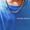 Europeisk og amerikansk hiphop chunky cubansk kjedehalskjede - Trendy street-stil for menn og kvinner, high-end bredt kragebens-tilbehør