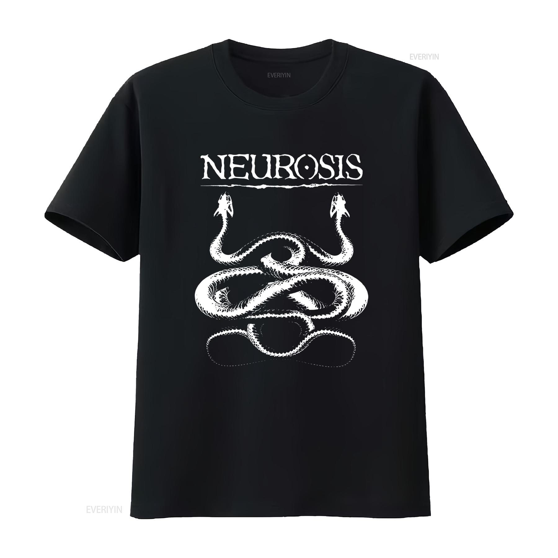 

NEW Neurosis Band Classic Fan Black Snake All Size T Shirt AM498 vintage Washed graphic designer clothes Stylish Stretched M