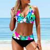 Skulderstropp badedrakt Stripet Stjerner Print Bikini Tankini Badedrakt