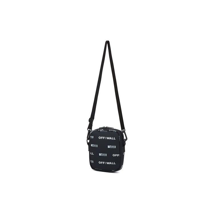 Vans Logo Print Polyester Shoulder Bag Unisex bags Black VN0A3I5SZMI1