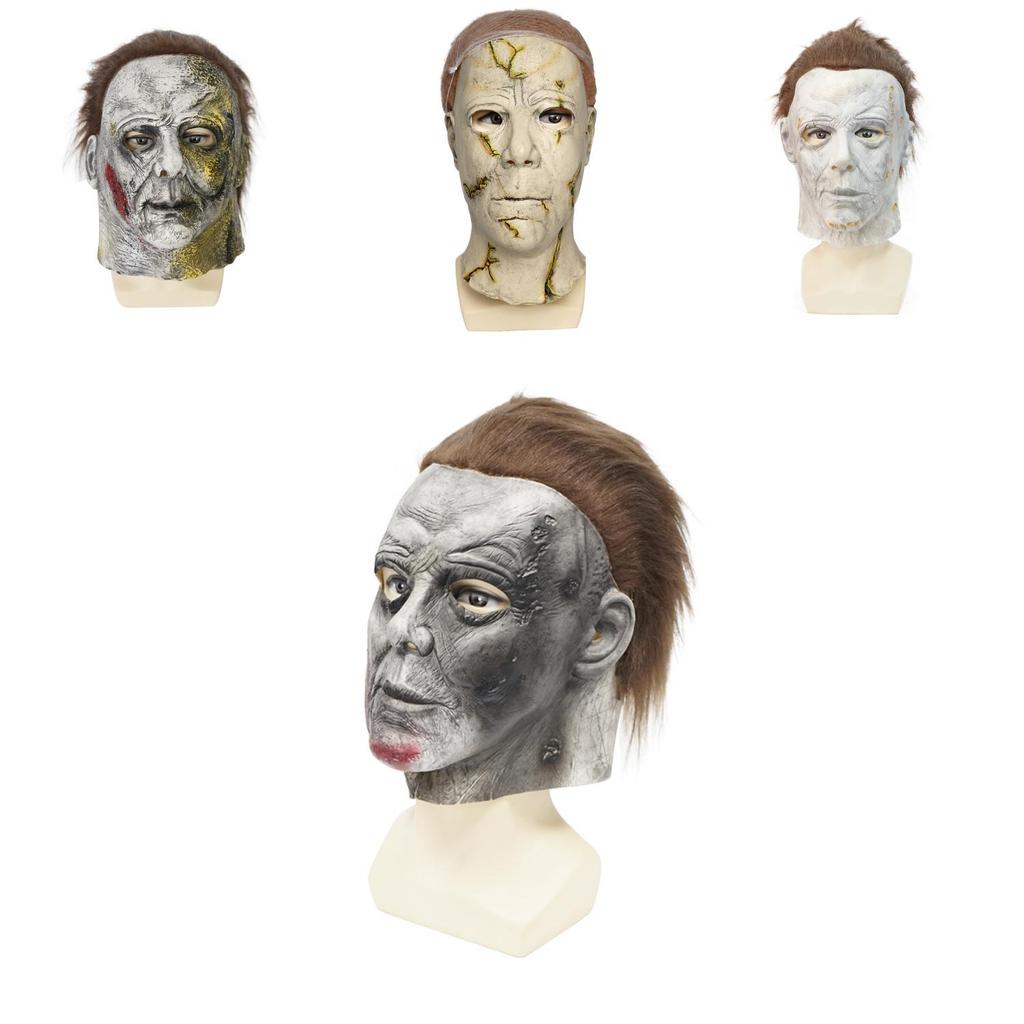 Michael Myers Halloweenowa Maska Lateksowa Z Funkcją Podświetlenia Dla Fanów Horroru