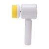 Electric Cleaning Brush Multifunction Cordless with 3 Brush Heads Electric Spin Scrubber for Kitchen Bathroom White