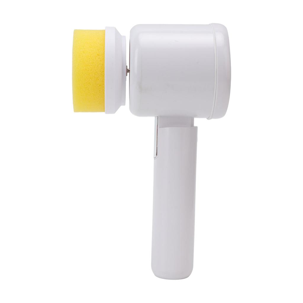 Electric Cleaning Brush Multifunction Cordless with 3 Brush Heads Electric Spin Scrubber for Kitchen Bathroom White