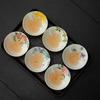 Ceramic Gourd Cup Hand-painted Lingxiao Flower Fulu Master Cup Creative Kung Fu Tea Set for Home Tea Cup Teacup