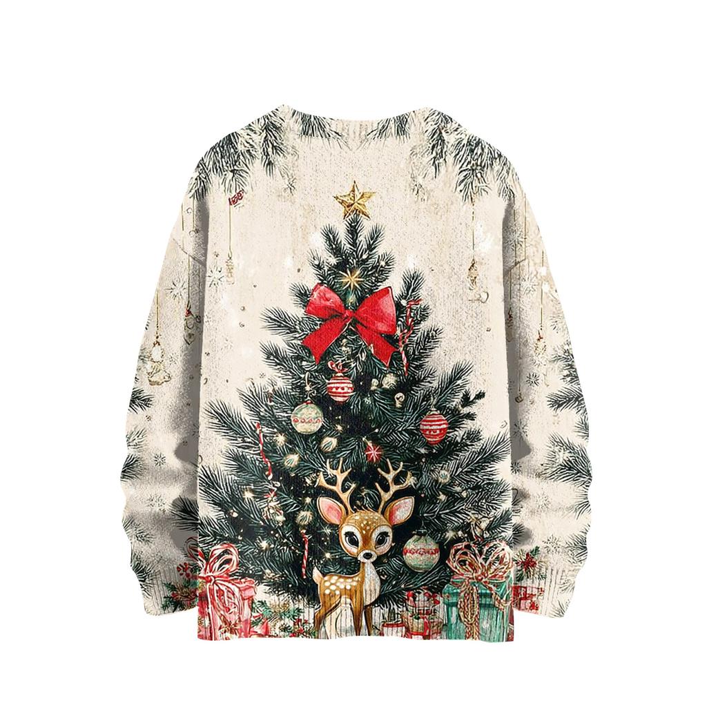 Christmas Sweatshirts For Women Knit Sweater Cute Shirt Fall Crewneck Pullover Tops