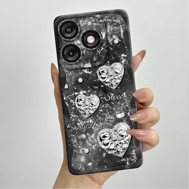 For Itel A50 A667L Casing Pretty Butterfly Flowers Soft Silicone TPU Shockproof Cover For Itel A50 A 50 ITELA50 2024 Phone Case