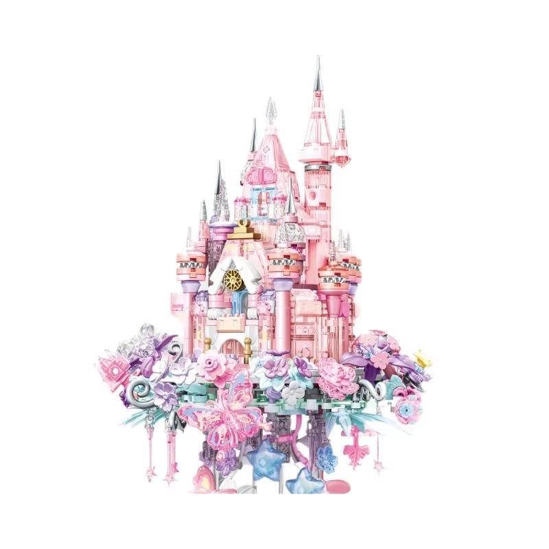 

Flower Yan Castle Patchwork Assembly Construction Blocks Plaything Good Gift For Kids Girls And Kids To Send Gifts
