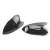 2x Horn Look Bright Black Rearview Side Mirror cover Caps for Volkswagen VW Golf 8 MK8 VIII 8R R GTI GTE GTD 20-25