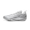 Li Ning Cushioning Slip Resistant Abrasion Resistant Breathable Rebound Grip Low Top Basketball Shoes Men's Silver ABAV045-15