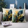 1 Pieces Boho Abstract Tropical Leaves Throw Pillow Covers Pattern Cushion Cover Suitable For Sofa Bedroom Car Pillow Cover